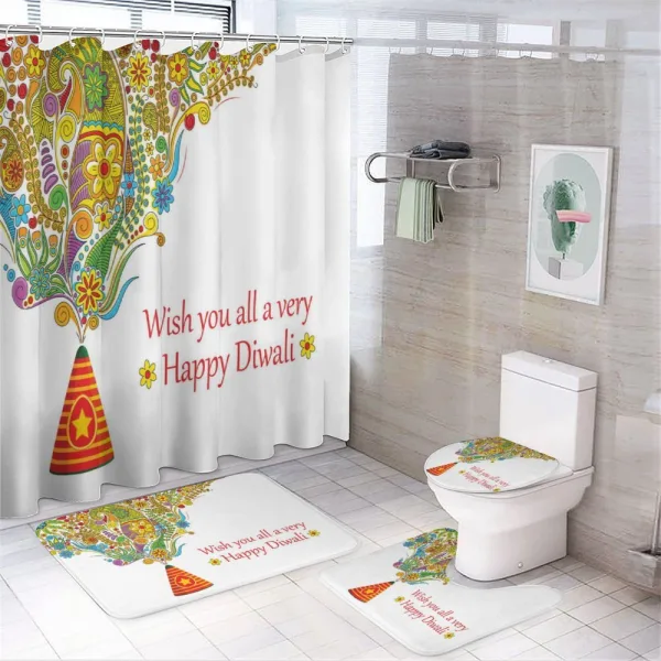 Star Spraying Paisley on a shower curtain