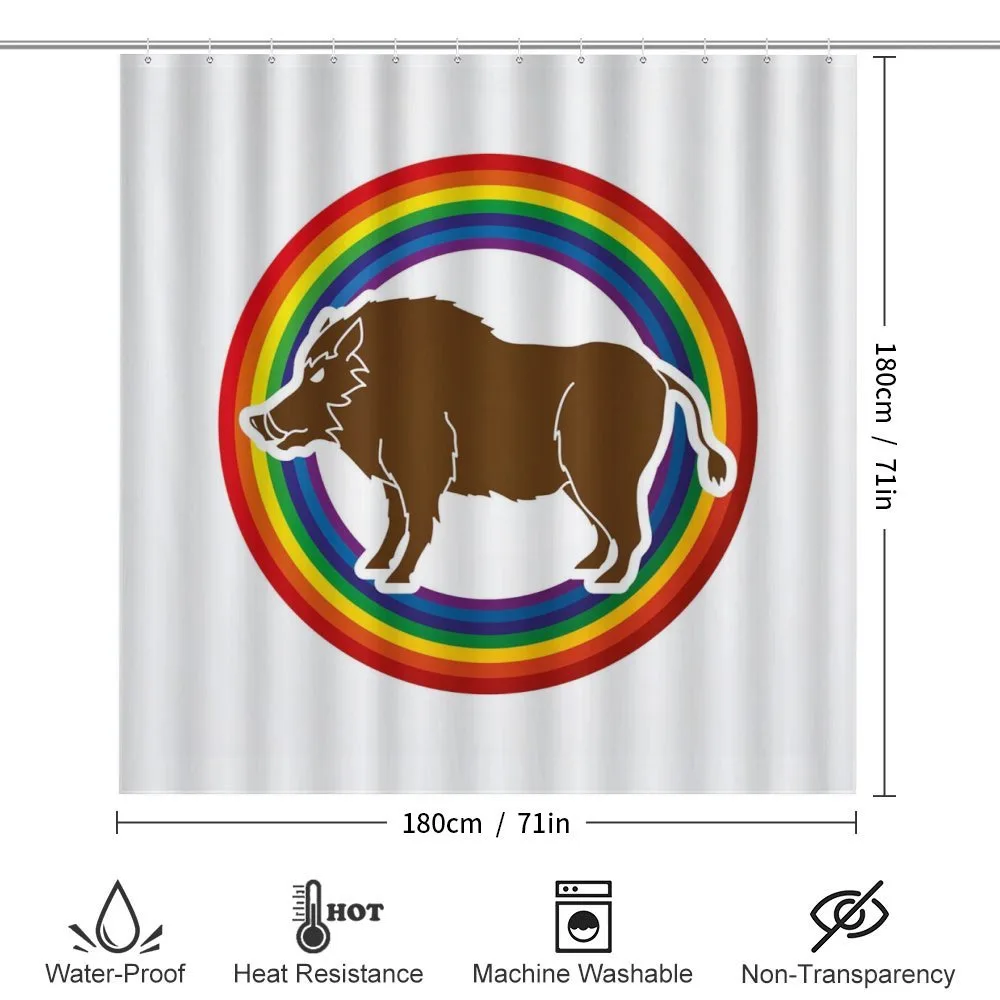 Wild Hog Boar in Rainbow — Detail 2