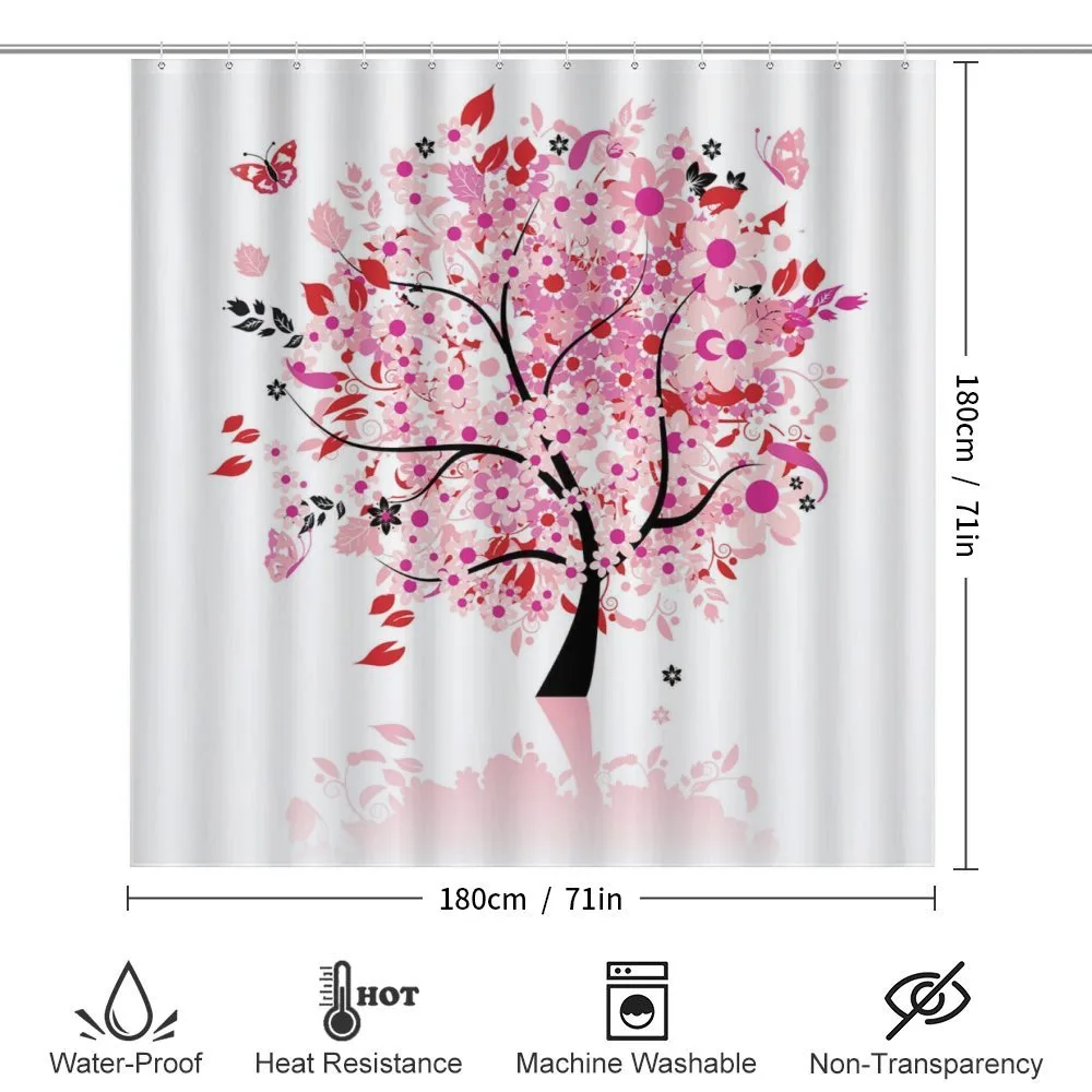 Abstract Tree and Flowers — Detail 2