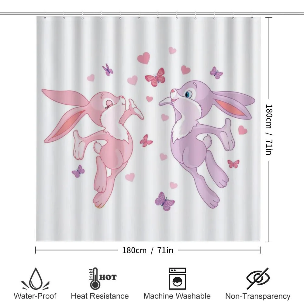 Bunnies Kissing in Air — Detail 2