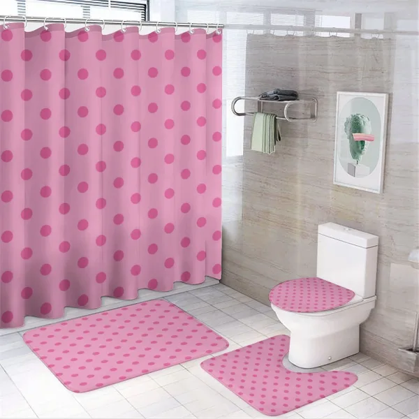 Classical Simple Dots on a shower curtain