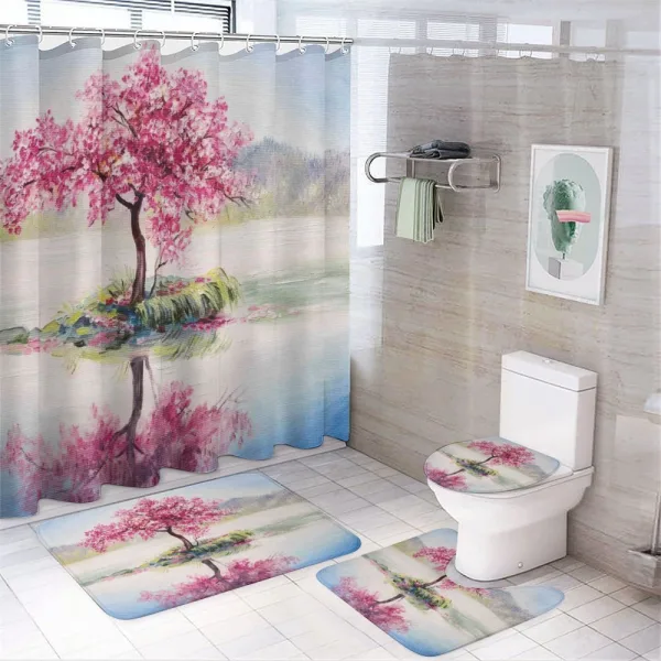 Japanese Cherry Tree on a shower curtain