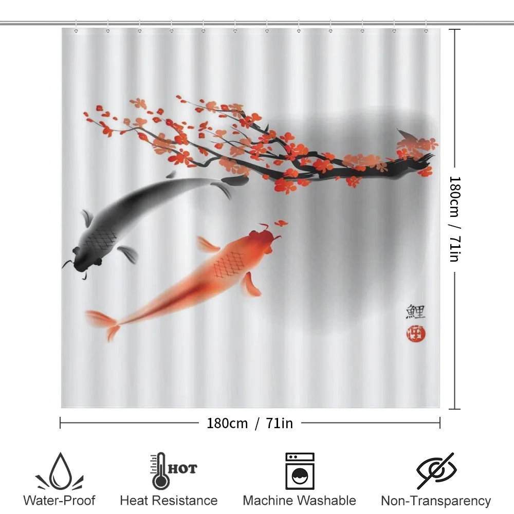 Koi Carp Fish Couple — Detail 2