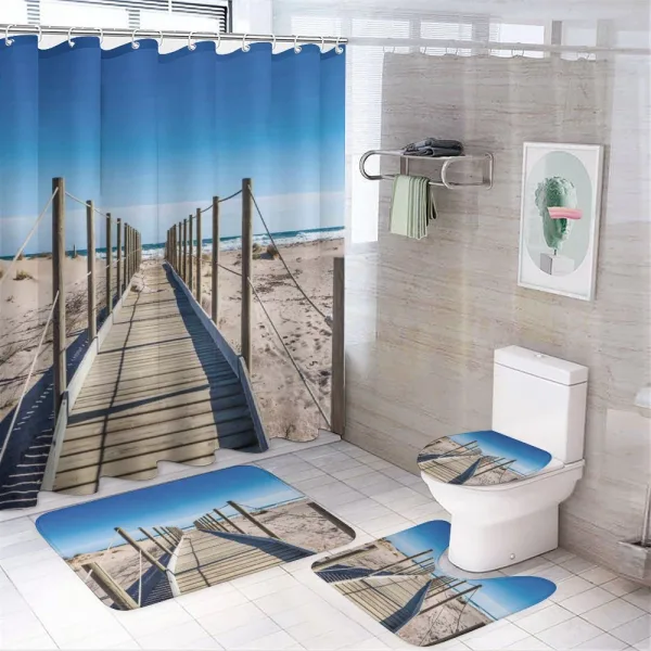 Mediterranean Heaven on a shower curtain