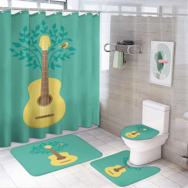 Nature Instrument Bird on a shower curtain