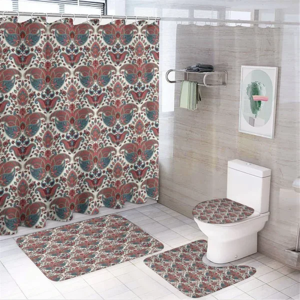 Oriental Persian on a shower curtain