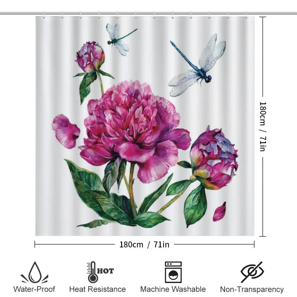 Peonies and Dragonflies — Detail 2