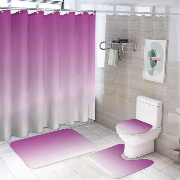 Romantic Modern Flowers on a shower curtain
