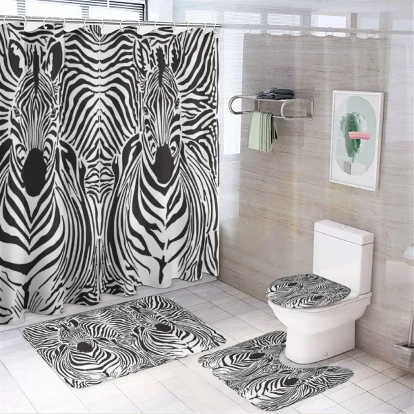 Safari Zebra Stripe on a shower curtain