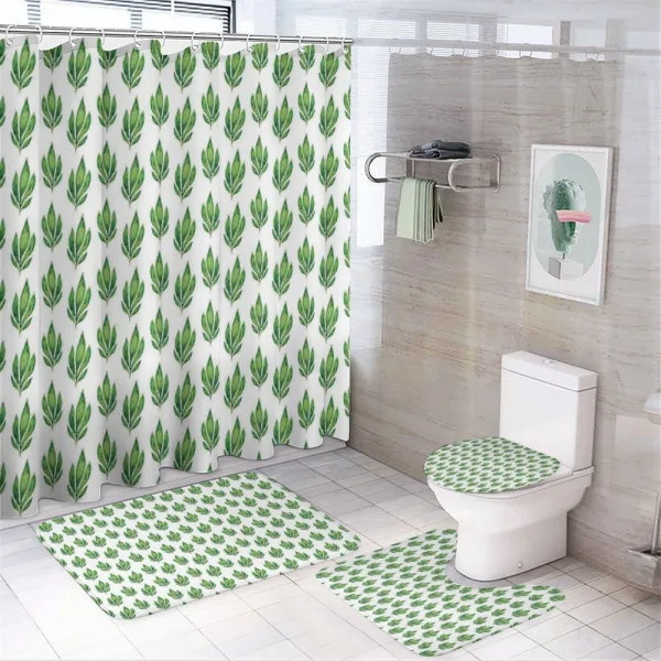 Watercolor Tropical Nature on a shower curtain