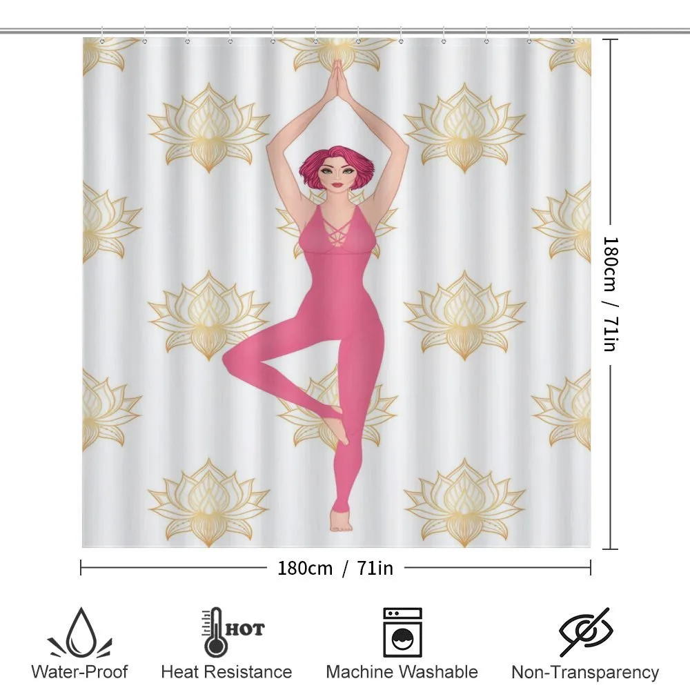 Woman Doing Yoga Lotus Petal — Detail 2