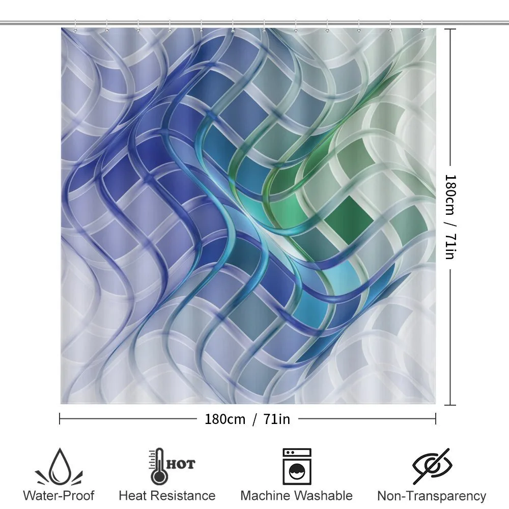 Abstract Wavy Squares — Detail 2