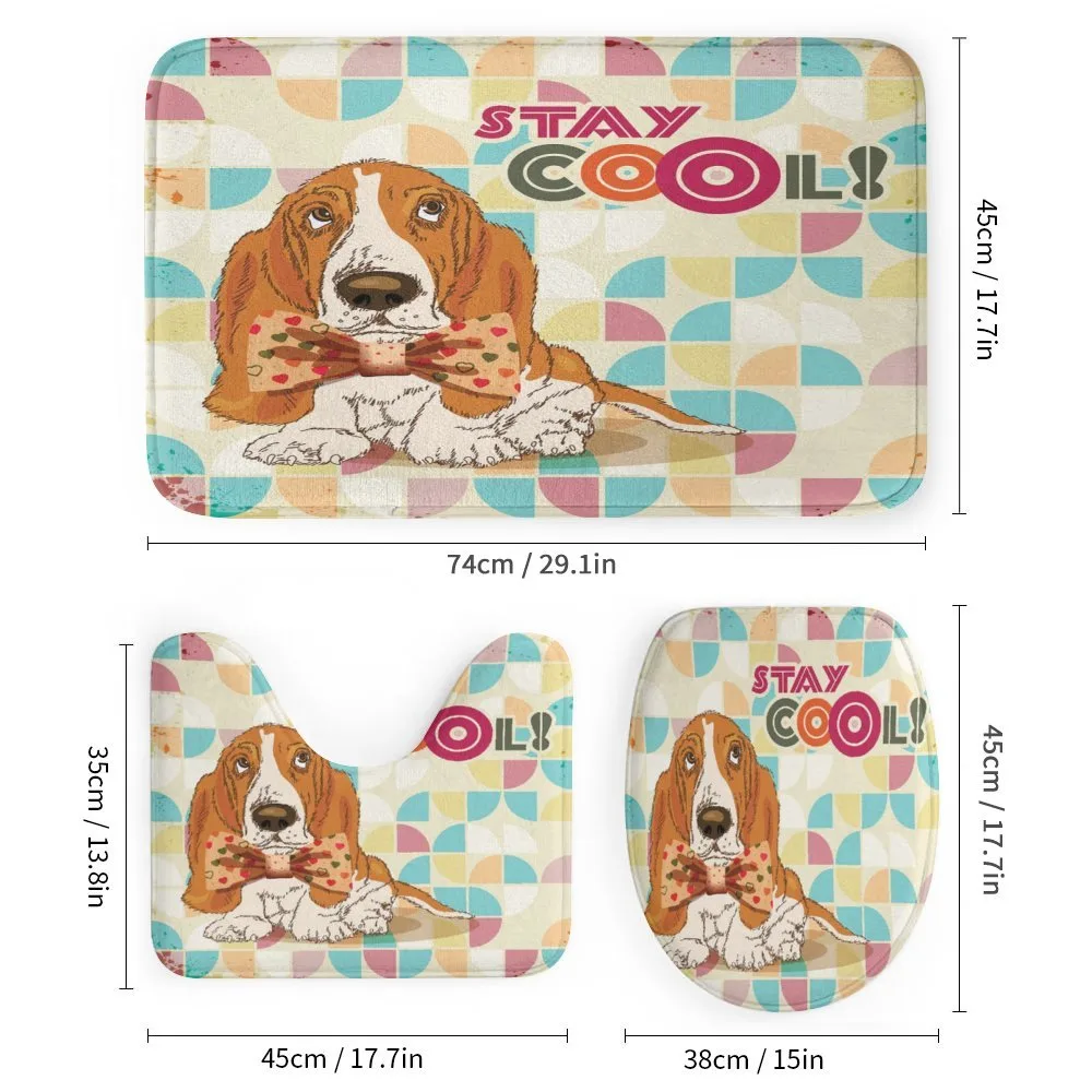 Basset Hound Dog with Bow — Detail 1