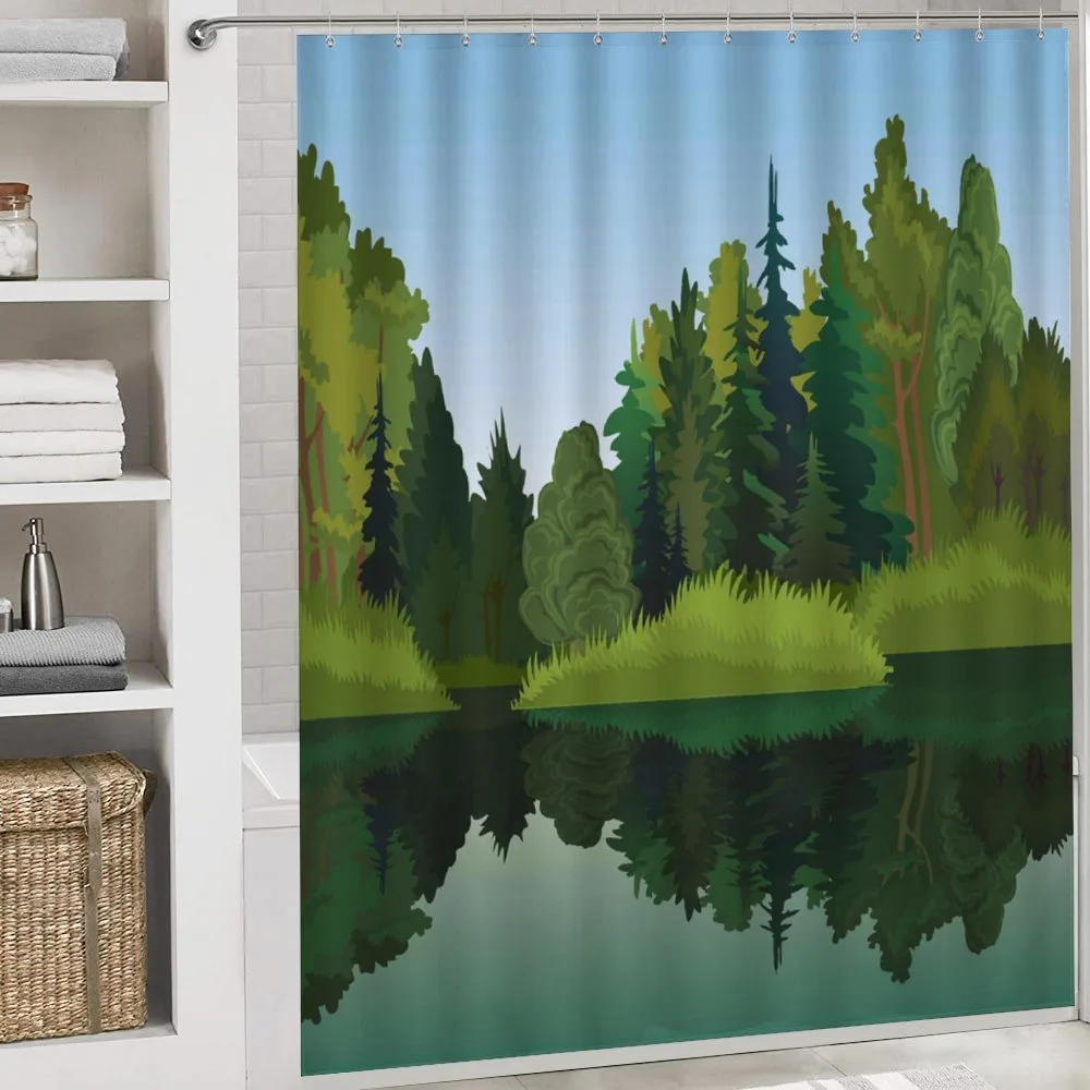 Calm Trees on Pure Lake — Detail 4