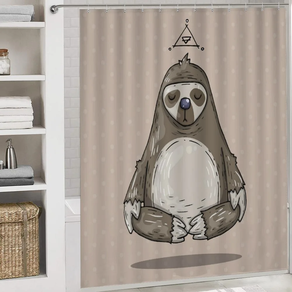 Cartoon Sloth Meditates — Detail 4