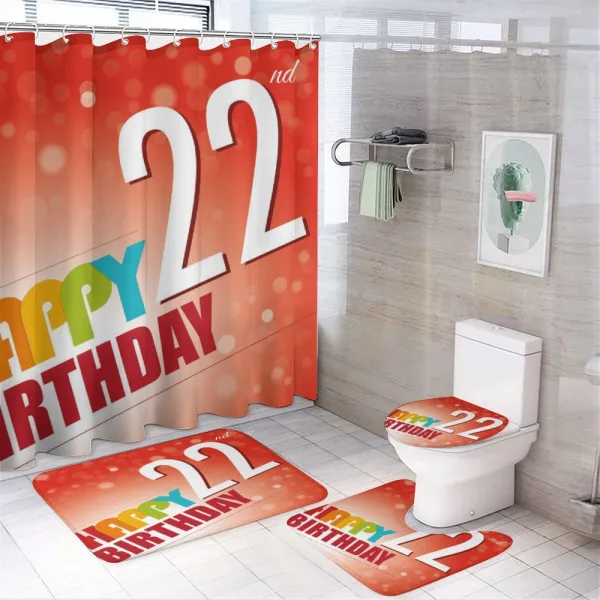 Celebration Art on a shower curtain