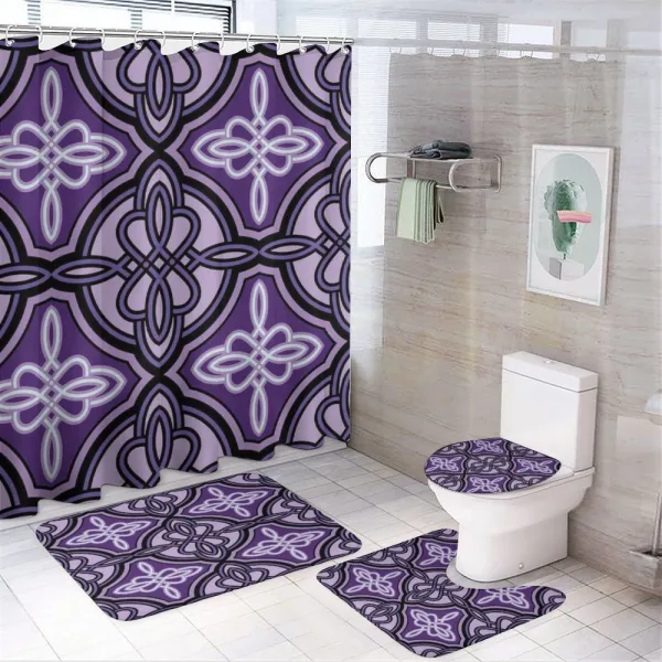 Celtic Knot Art on a shower curtain