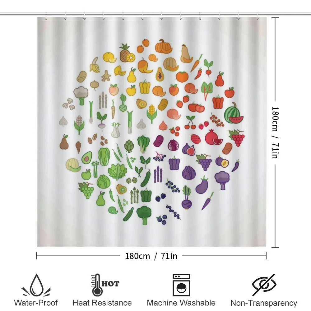 Colorful Food Circle — Detail 2