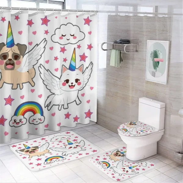 Comic Pop Art Style on a shower curtain