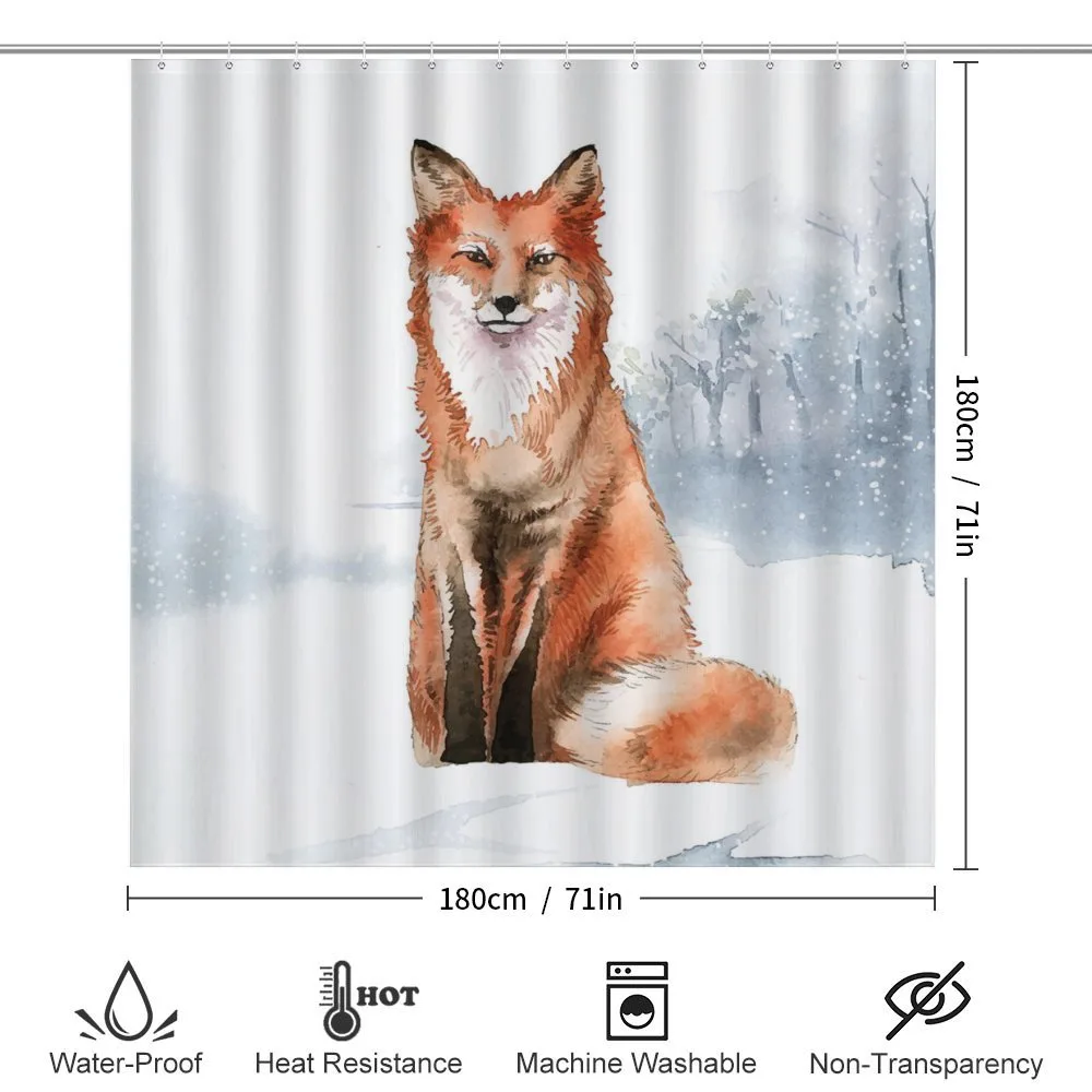 Fine Art Winter Animal Painting — Detail 2