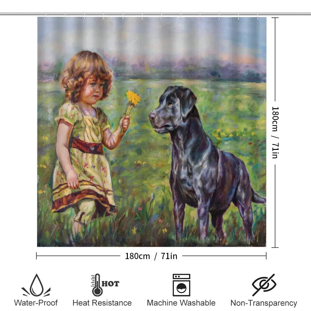 Flower Dog with a Girl — Detail 2