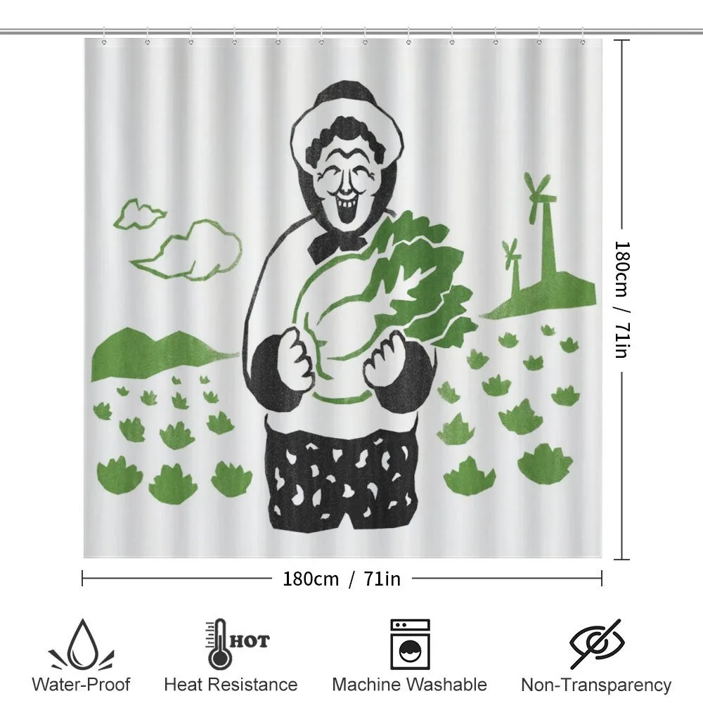 Gardener Holding Cabbage — Detail 2