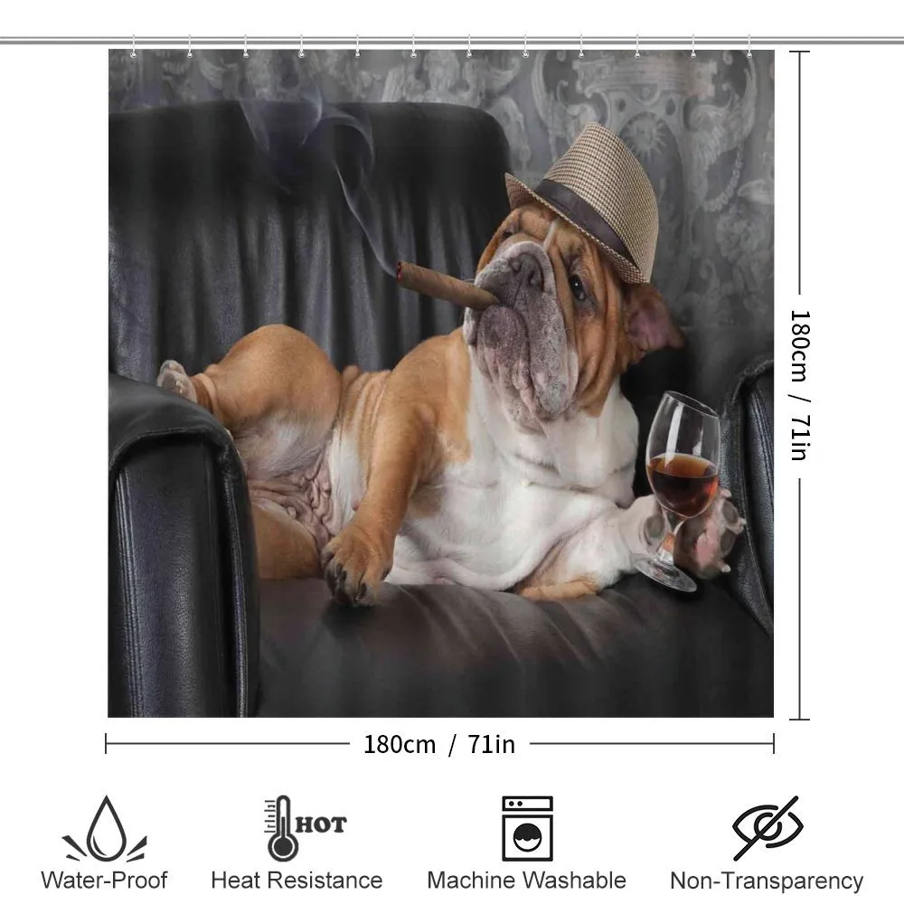 Humorous Dog Drinking — Detail 2