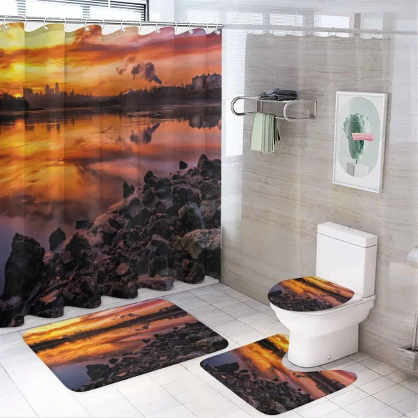 Kansas City Scenery on a shower curtain