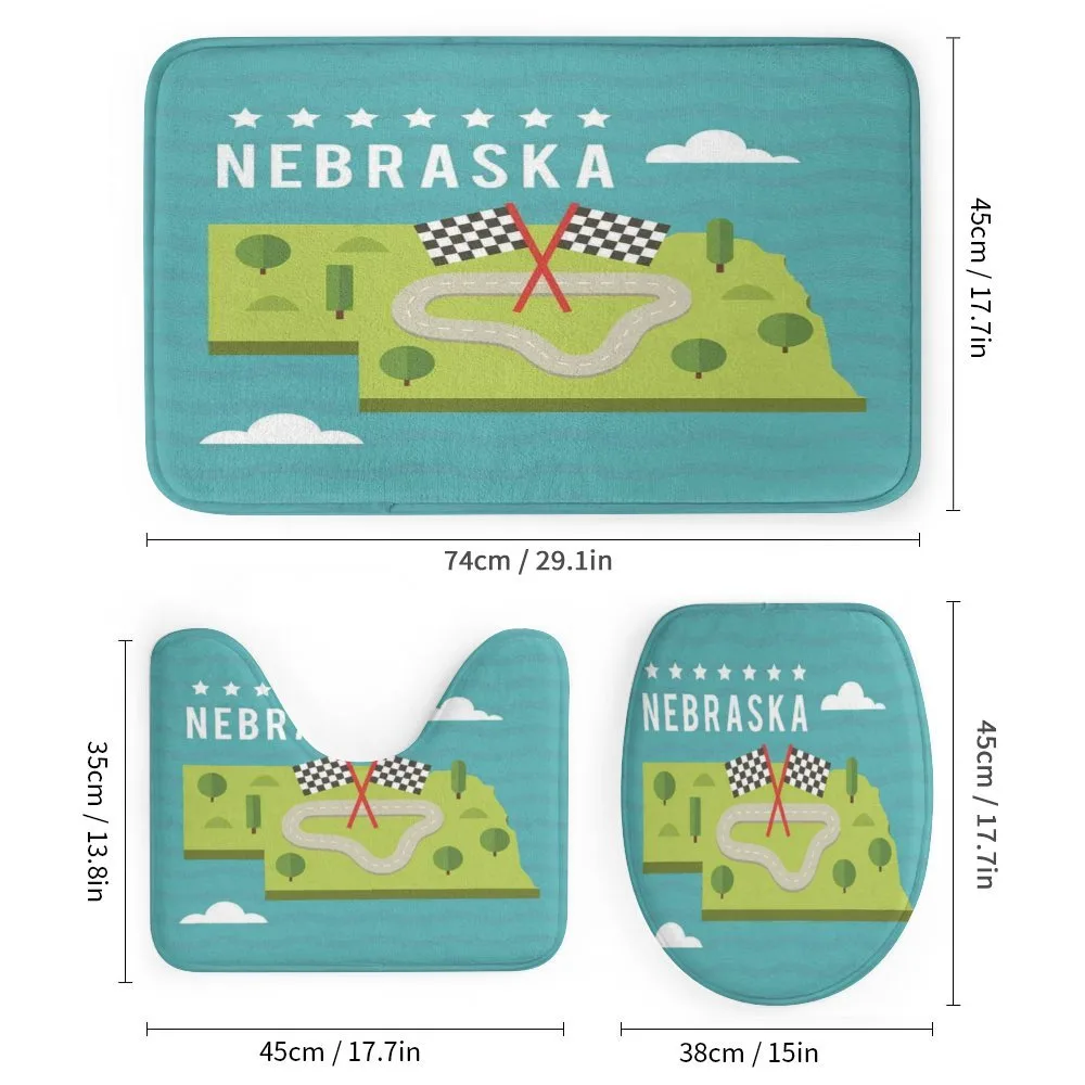 Map of Nebraska State — Detail 1