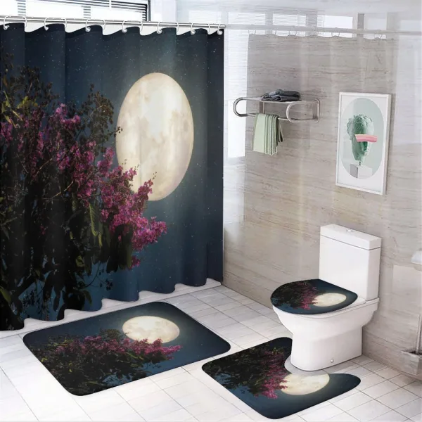 Milky Way Eastern Night on a shower curtain