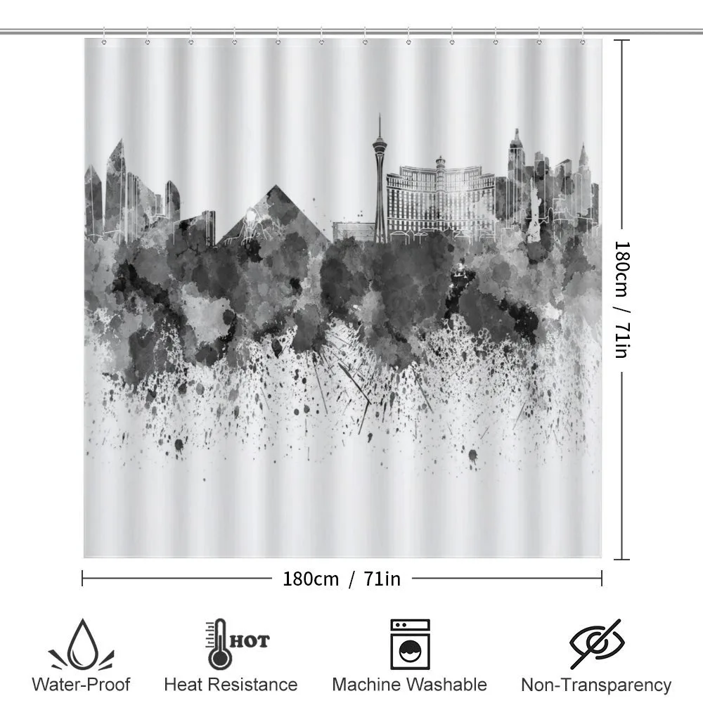 Monochrome Vegas Skyline — Detail 2
