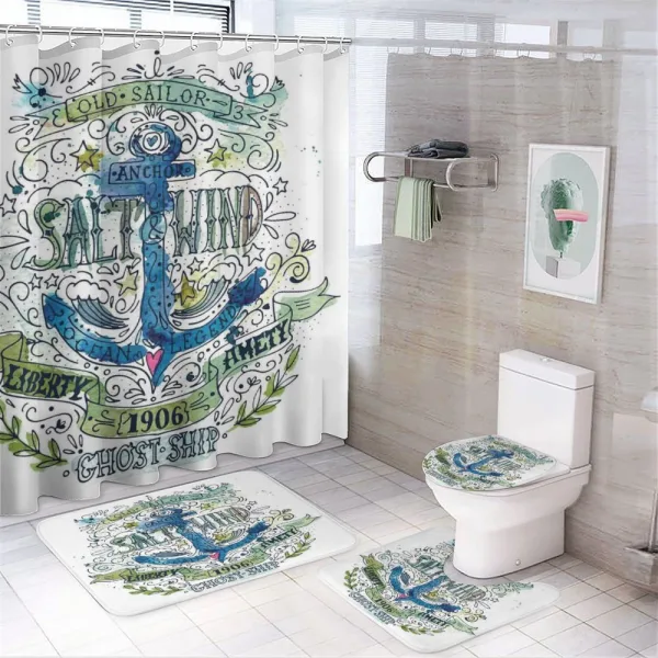 Ocean Anchor on a shower curtain