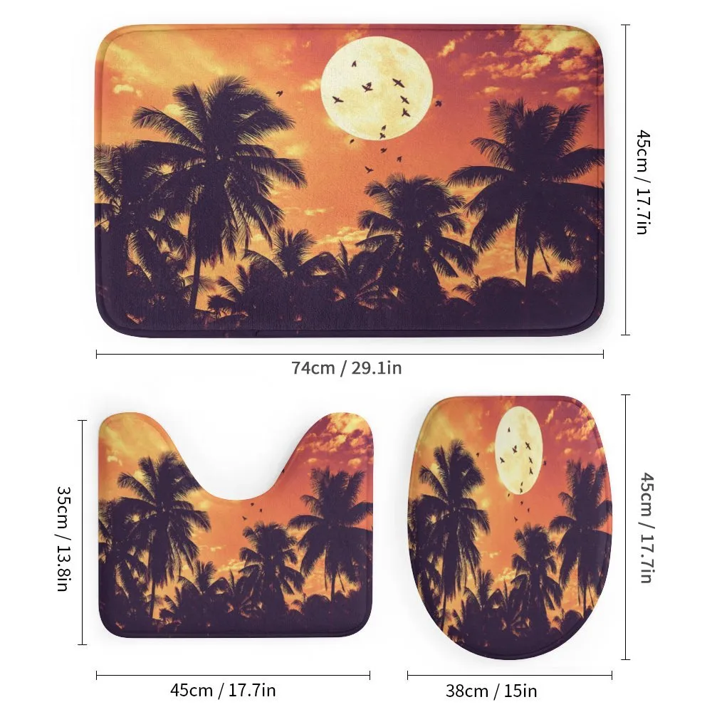 Palms Full Moon Birds — Detail 1