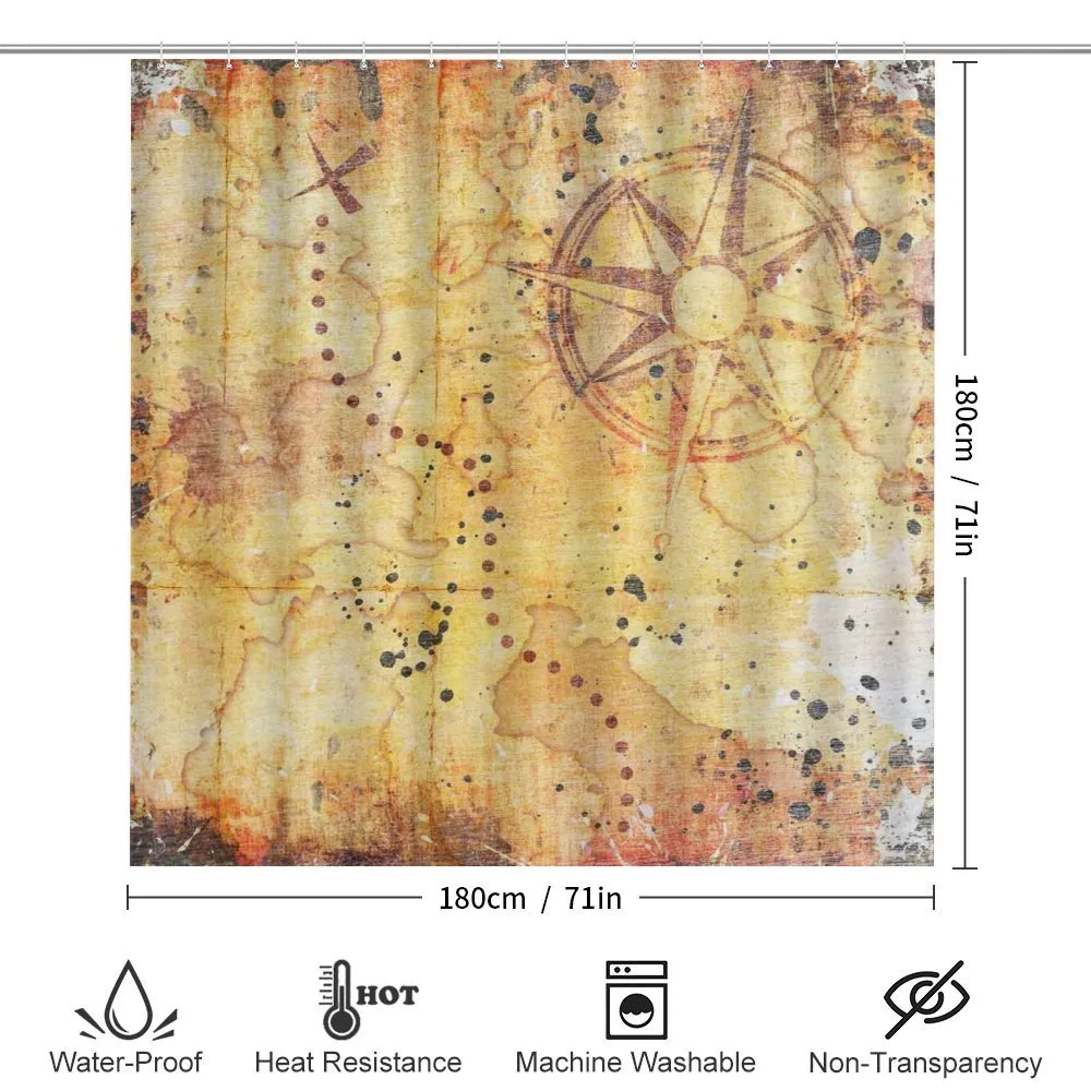 Antique Grunge Rusty Map — Detail 2