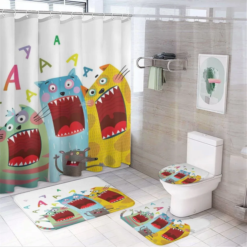 Cartoon Cats and Rat — Your design