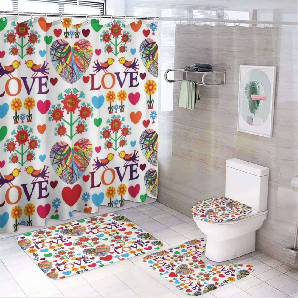 Colorful Blooms Birds — Your design