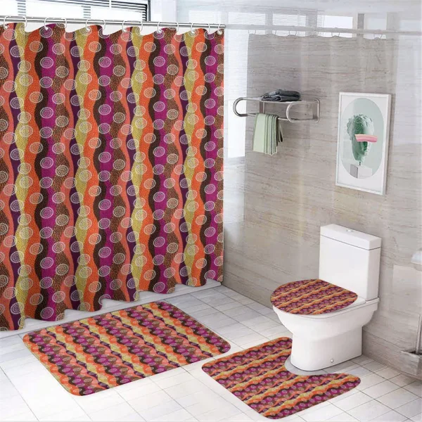 Colorful Style on a shower curtain
