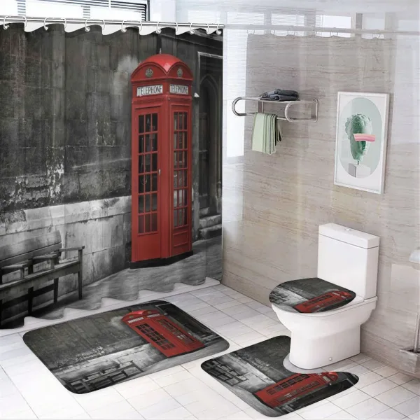 Famous City Landmark on a shower curtain