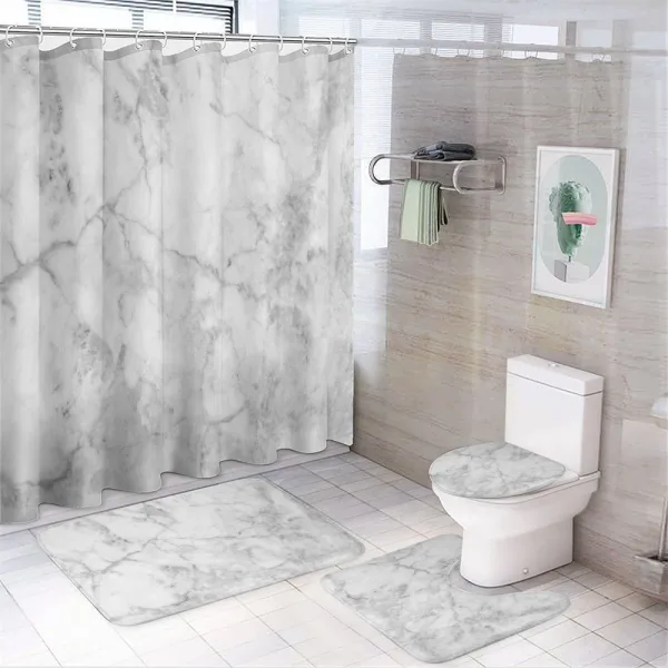 Lines Stained Grunge on a shower curtain