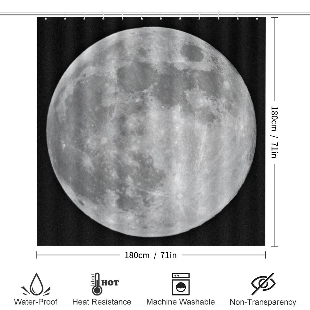 Monochrome Full Moon Art — Detail 2