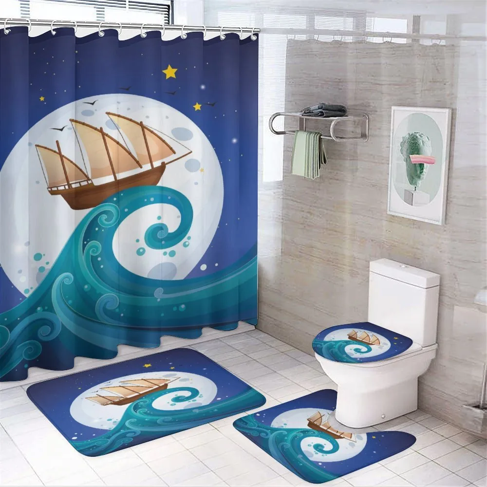 Old Ship Riding Waves — Your design