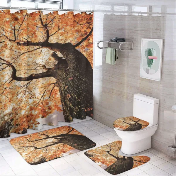 Old Tree Botany Wood on a shower curtain