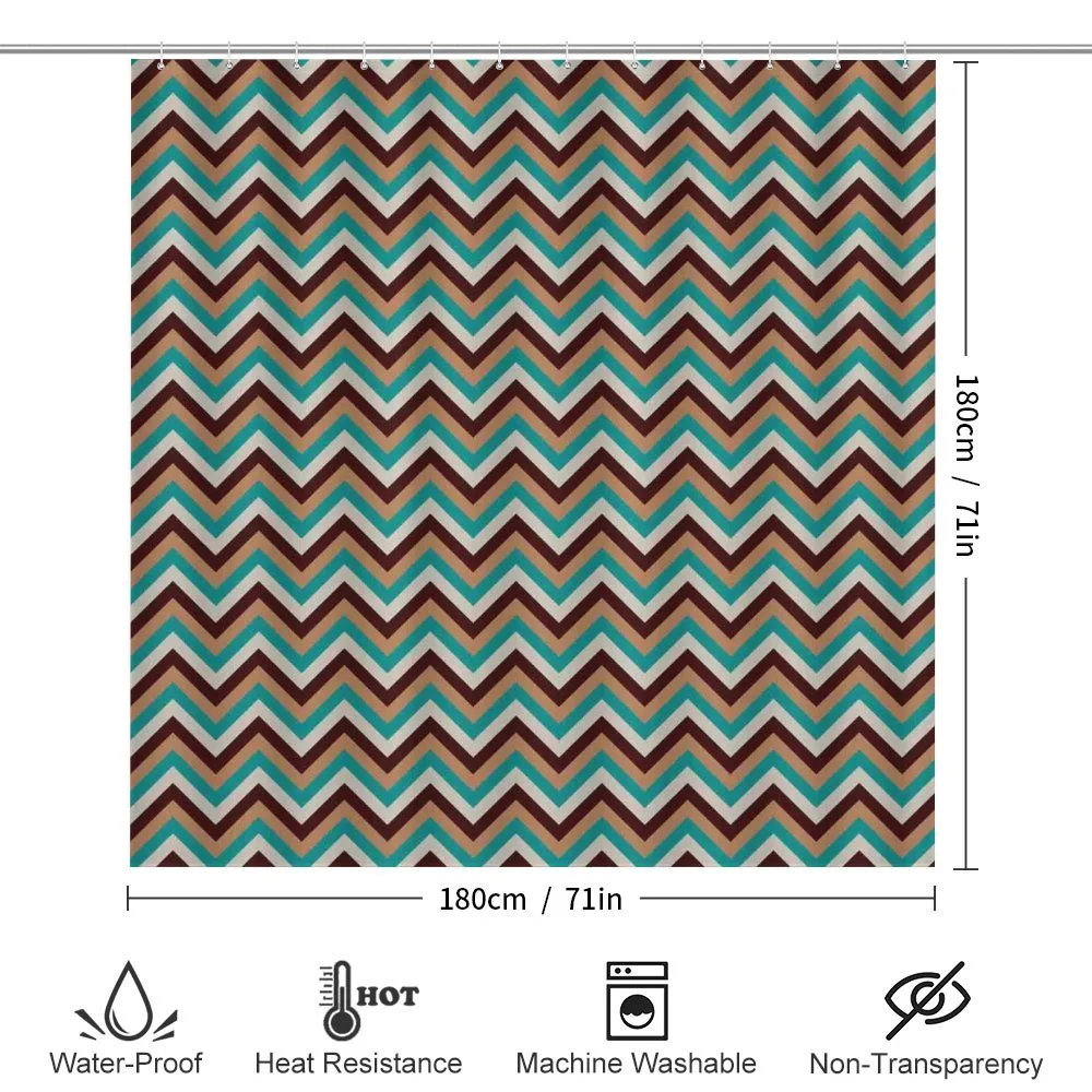Retro Color Zigzag Line — Detail 2