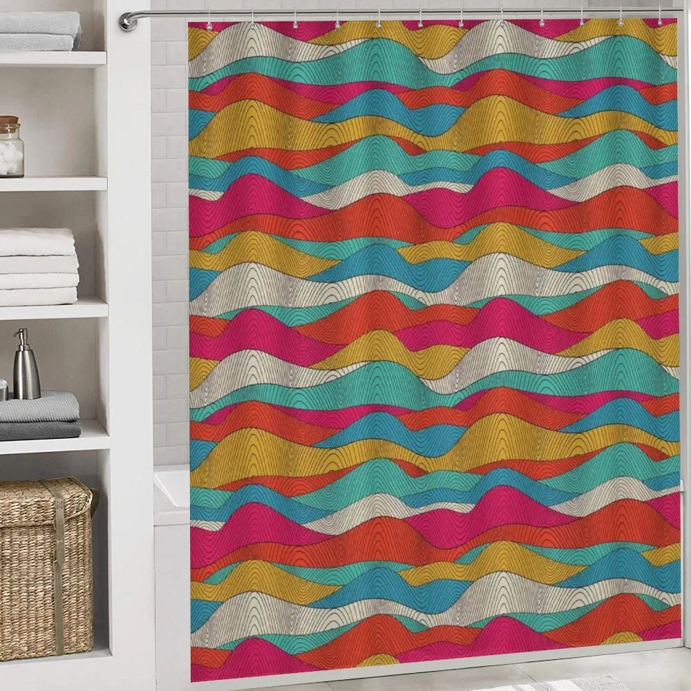 Retro Colorful Wave Design — Detail 4