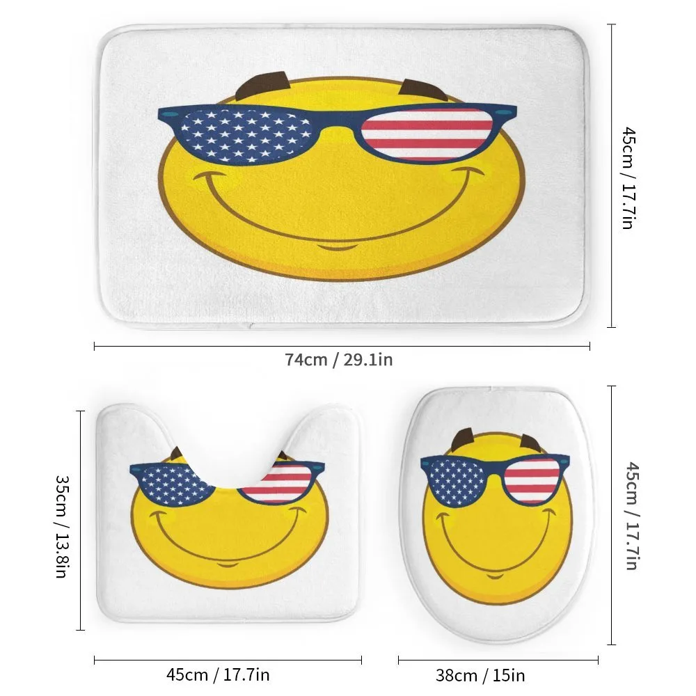 USA-Themed Emoji Sun Face — Detail 1