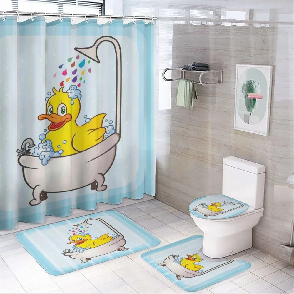 Cartoon Mascot in Bathtub — Your design