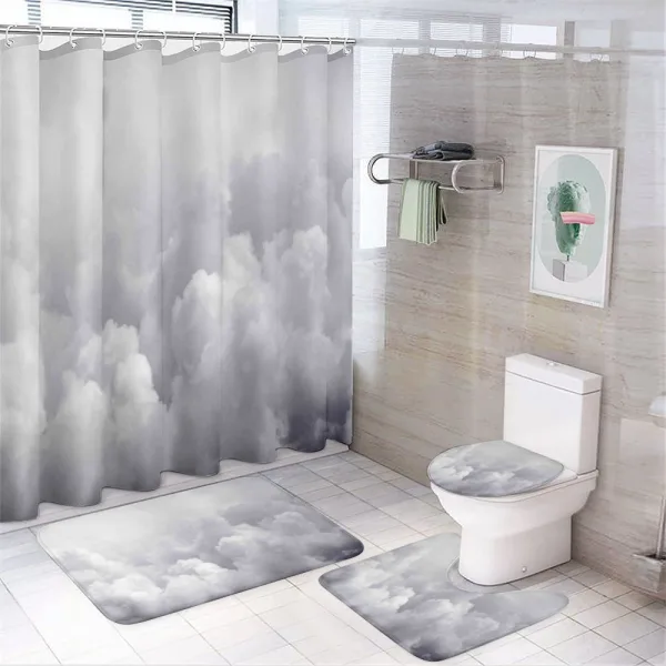 Dark Clouds Moody Sky on a shower curtain