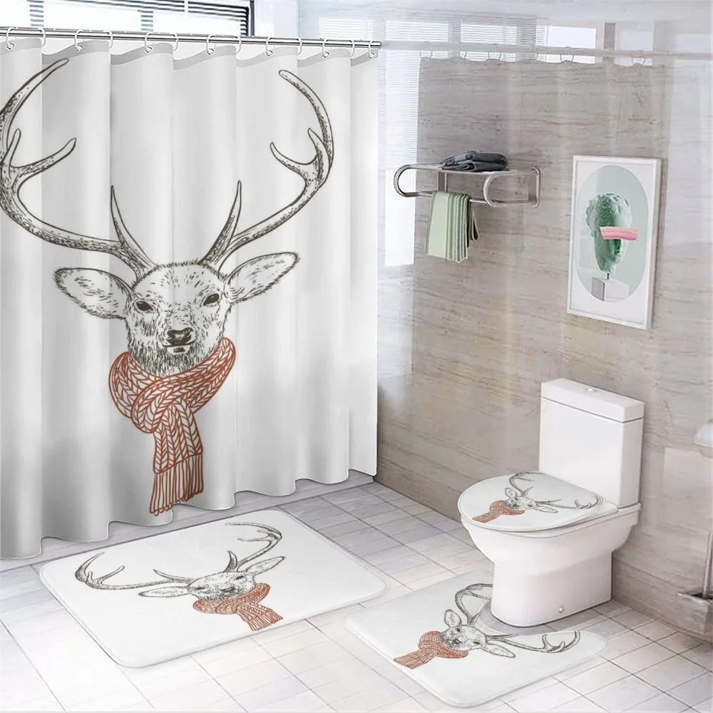 Deer with Scarf Winter — Your design