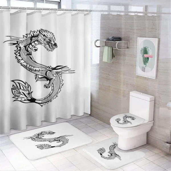 Esoteric on a shower curtain
