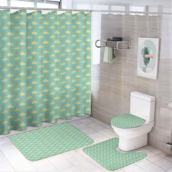 Fish Starfish Undersea on a shower curtain